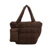 Nylon fluffy tote bag