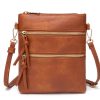 PU Leather Smal Multi Pocket Crossbody Bags