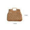 Straw Beach Handbags with Lining Pockets for Women