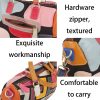 Genuine Leather Geometric colourful contrast cross-body bag