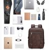 Pu Leather Large Capacity Travel Computer Backpack