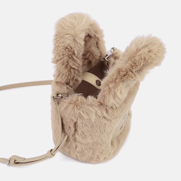 Fleece Furry Bucket bag