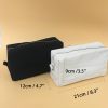 Canvas Cosmetic Bag Zipper Pouch Stand Up Design