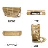 Wood Simple bamboo shoulder tote bag