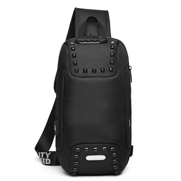 Oxford Men Sling Backpack Anti Theft Crossbody Shoulder Bag