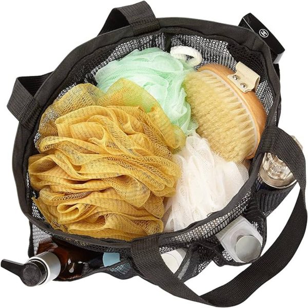 Mesh Shower Caddy Tote 8 Pockets with shoe Bag