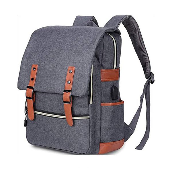 Women Nylon Laptop Backpack With Usb Charging Port