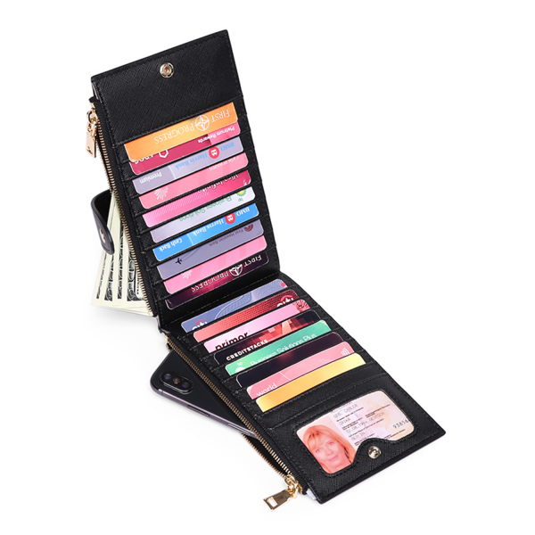 PU Leather Clutches Anti Theft Wallet For Womens