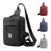 Oxford Waterproof Crossbody Bag With USB Charging Port