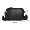 Real Leather Double layer pockets Crossbody Bag