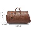 Vintage Duffle Bag with Shoe Compartment