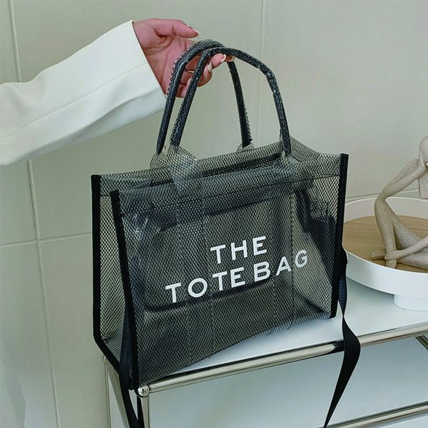 Pvc Tote Bag With Zipper Pocket
