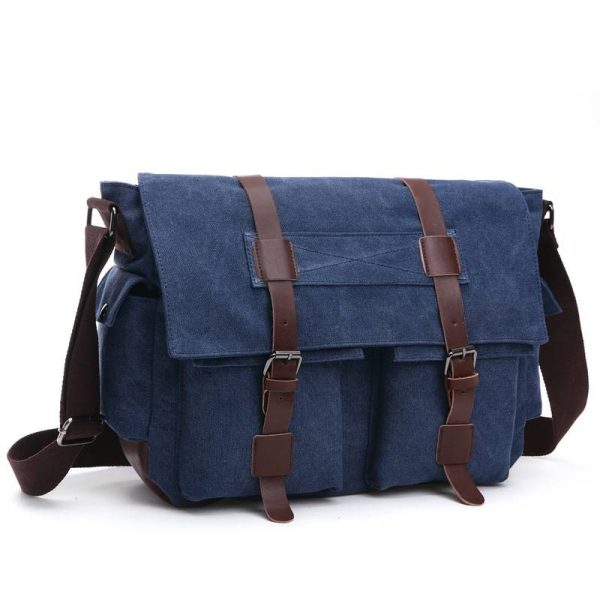 Large Canvas Messenger Bag