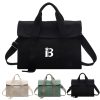 Canvas Crossbody Bag Simple Solid Color Handbag for Women