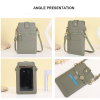 Multifunction clear touch screen Crossbody Bag