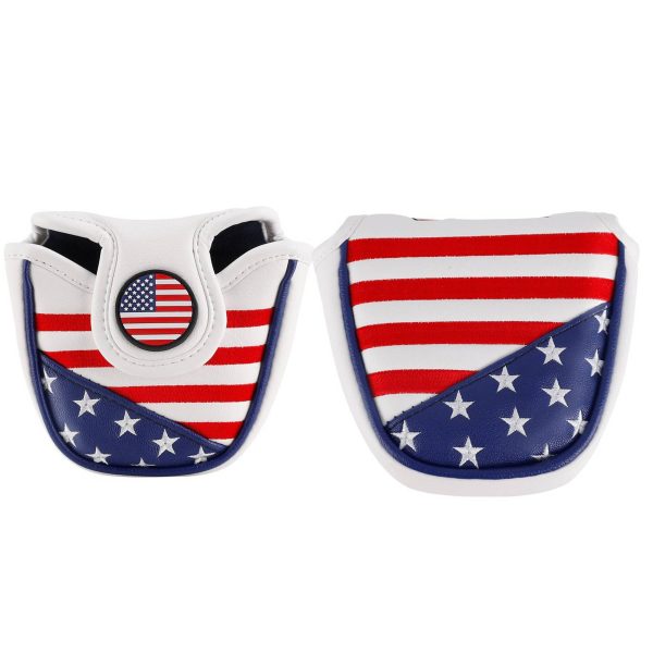 PU Leather America Mallet Golf Putter Cover Headcover