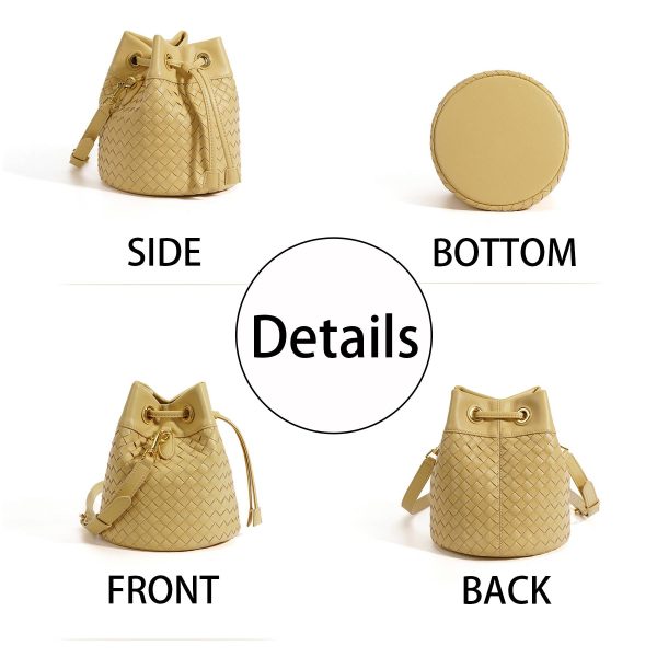 Genuine Leather Innovative drawstring cross-body bag