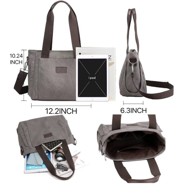 Women canvas cross-body bag Ladies Satchel for Daily Use
