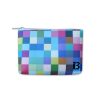 TPU Checkered Contrasting Color Makeup Bag