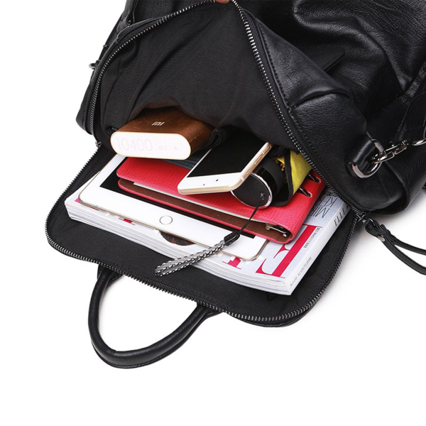 Large Fashion PU Leather Backpack Purse
