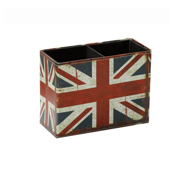 Pen holder, stationery, leather storage box