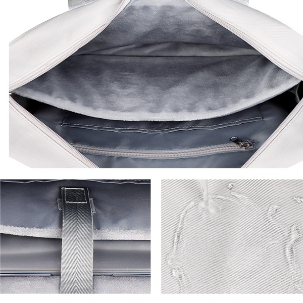 Compartment Zipper Pockets Large Tote Laptop Bag