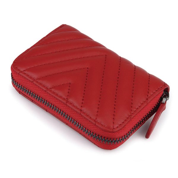 Genuine Leather Mini Wallet Card Bag