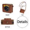 PU Vintage digital camera crossbody bag