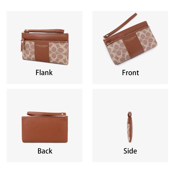 PU Exquisite Retro Zip Wallet