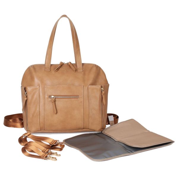 PU Multi-functional mommy tote bag backpack