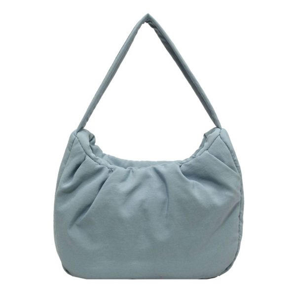 Nylon Wrinkle Candy Underarm Tote Bag