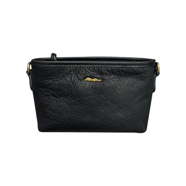 Genuine Leather Single Shoulder Retro Wide Crossbody Bag