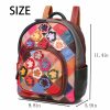 Genuine Leather colorful handmade contrast backpack