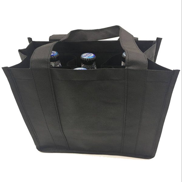 Non-woven 6 bottles of wine tote bag