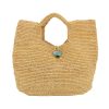 Straw Woven Beach Tote Bag