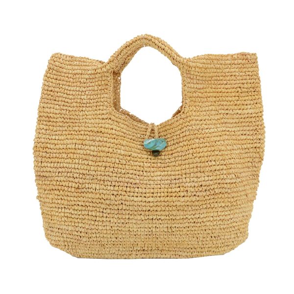 Straw Woven Beach Tote Bag