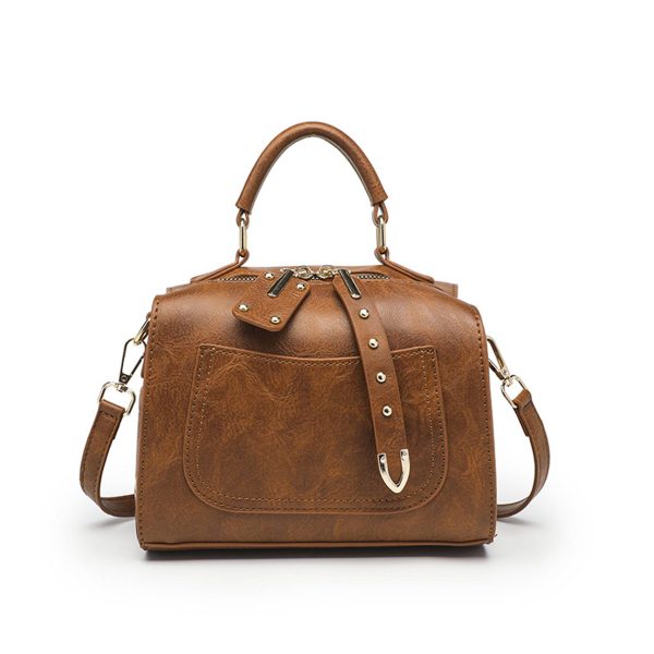 Pu Leather rivet Crossbody Bag for Women Offers Zipper
