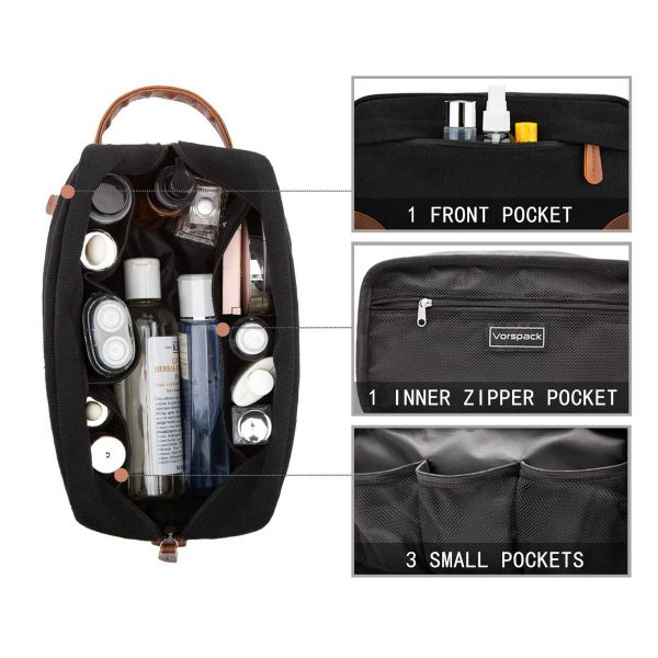 Canvas Waterproof Toiletry Hanging Cosmetic bag