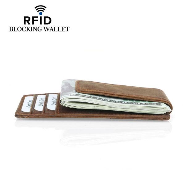 Genuine Leather RFID Blocking Wallet