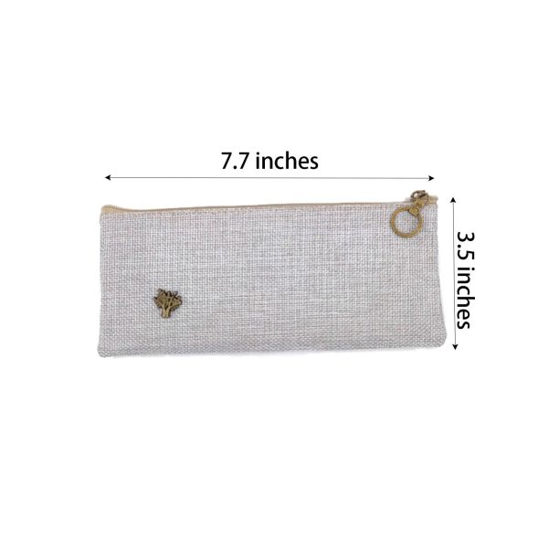 Classic Design Linen Pencil Case