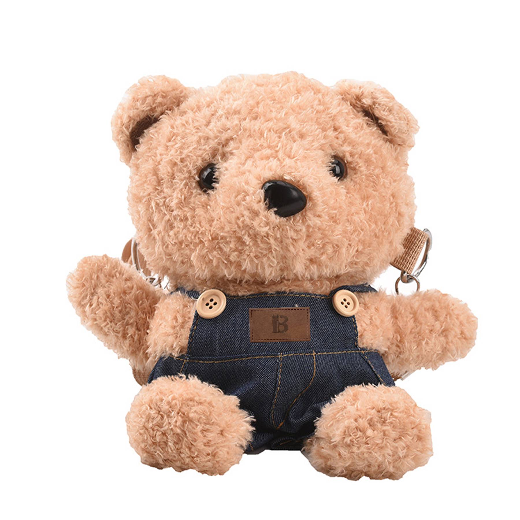 Cotton Cute strap bear plush doll cross-body shoulder bag
