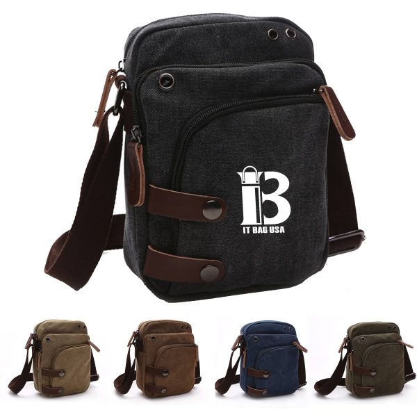 Canvas wearable Cross-body bag