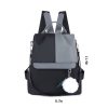 Oxford Patchwork Satchel Backpack