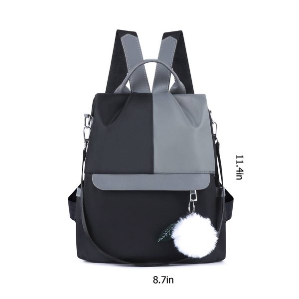 Oxford Patchwork Satchel Backpack