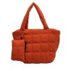 Nylon fluffy tote bag