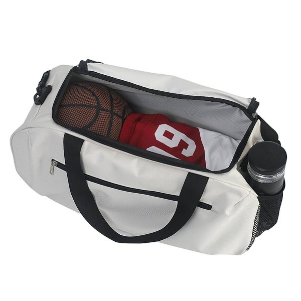 Solid color travel sports and fitness bag