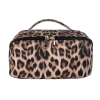 Pu Leather Retro Portable Leopard Storage Cosmetic Bag