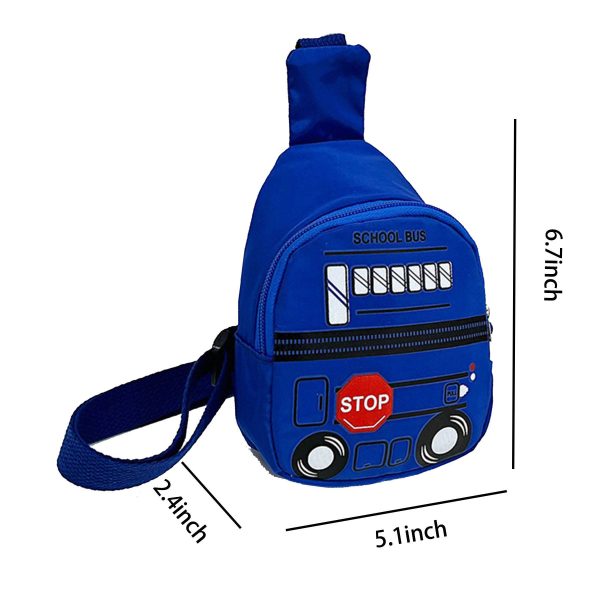 Nylon Car Pattern Crossbody Bag for Kids