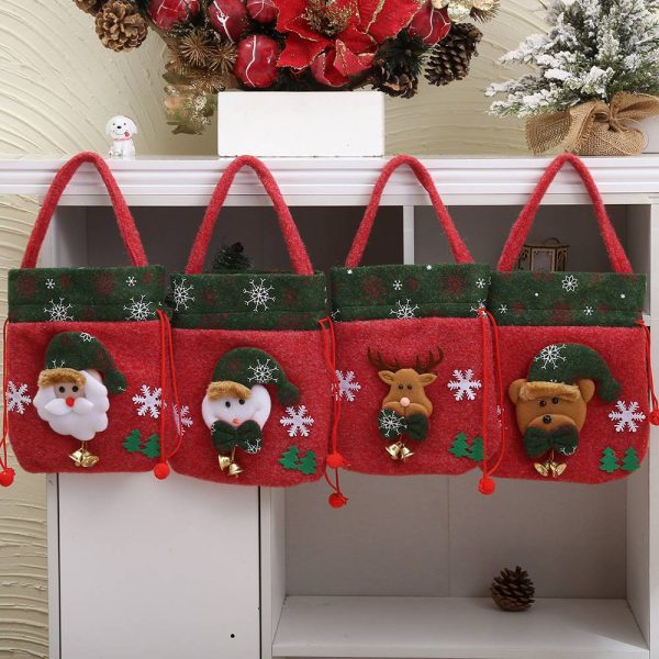 Velvet Christmas Candy Bag