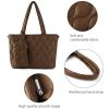PU Puffer Tote Bag with zipper for Women